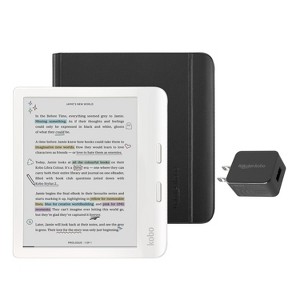 Kobo Libra Colour White eReader with SleepCover Bundle - 1 of 4