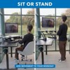 Mount-It! Corner Sit Stand Desk Converter, Black - 3 of 4