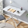 NicBex Minimalist Lifting Wooden Dining Table with Metal Legs,Modern Home Coffee Table Office Table,Dining Room Furniture - 3 of 4