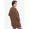 ellos Plus Size Open Front Waffle Cardigan - 3 of 4