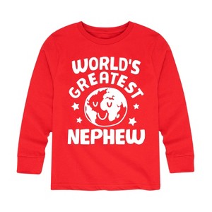 Boys' - Instant Message - World's Greatest Nephew Long Sleeve Graphic T-Shirt - 1 of 4