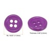 Unique Bargains Resin DIY Craft Flat 4-Hole Sewing Buttons 100 Pcs - 2 of 4
