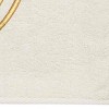 Avanti  Ivory with Gold Script Monogram Fingertip Towel Letter   O - 3 of 3