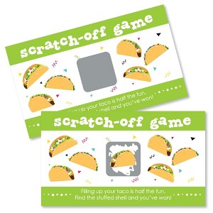 Big Dot of Happiness Taco 'Bout Fun - Fiesta Game Scratch Off Cards - 22 Count - 1 of 4