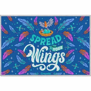 Well Woven Crayola Spread Your  Wings Blue Rug - 1 of 4