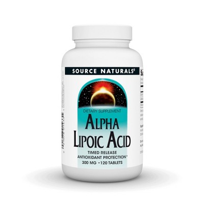 Alpha Lipoic Acid 300mg Time Release by Source Naturals, Inc.  -  120 Tablet