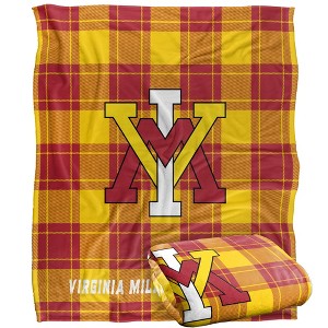 Virginia Military Institute Campus Plaid Spirit Silky Touch Super Soft Throw Blanket 50x60 - 1 of 4