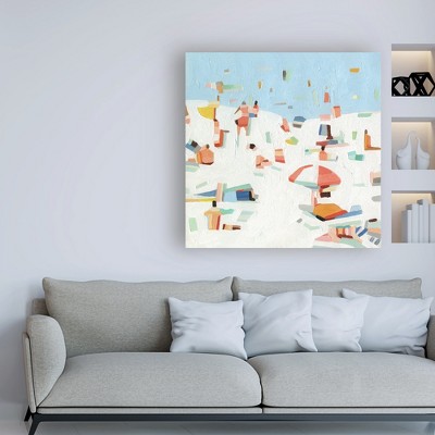 Emma Scarvey 'Summer Confetti III' Abstract Landscape Canvas Print, 14x14