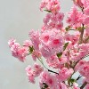 Artificial Cherry Blossom Tree with Pink Blossoms in White Pot, Artificial Tree Made of PVC & Textile Fiber for Indoor & Outdoor - Decoration - 2 of 4