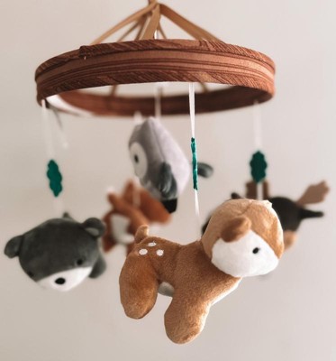 The Peanutshell Baby Musical Crib Mobile - Little Forest Girl : Target