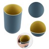 Unique Bargains 2Pcs Bathroom Tumblers Bathroom Toothbrush Cup Blue 4.33''x2.76'' 350ml - 3 of 4