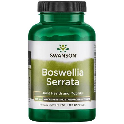 Swanson Herbal Supplements Whole Herb & Standardized Extract Boswellia Serrata Capsule 120ct.