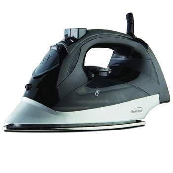 BLACK+DECKER Light 'N Easy™ Compact Steam Iron with Stainless Steel  Soleplate, Lightweight, Anti-Drip, Grey