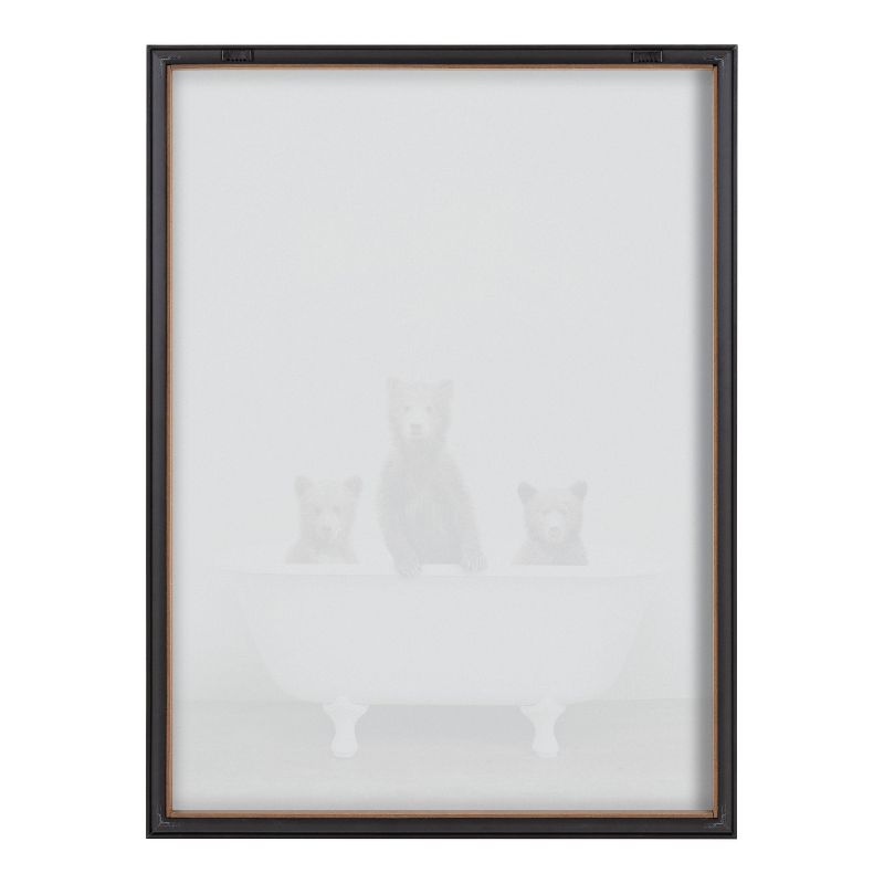 18&#34; x 24&#34; Blake Three Little Bears in Vintage Bathtub by Amy Peterson Framed Printed Art Gray - Kate &#38; Laurel All Things Decor, 5 of 9