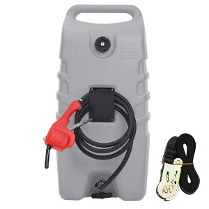 14 Gallon Portable Fuel Tank with Wheels,Gas Caddy with Manual Siphon Pump & 10FT Hose, T-Handle for Easy Carry, Included for Cars, ATVs, Boats - 1 of 4