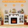 60" Electric Fireplace with Mantel, Fireplace Tv Stand with 18-Inch Insert Log Heater - 4 of 4