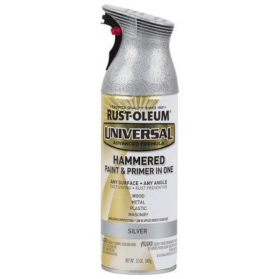 Rust-Oleum 12oz Universal Hammered Spray Paint Silver