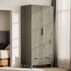 Wardrobe Armoire 2 Door 1 Drawer - 2 of 4