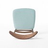 Sapphtopaz Upholstered Dining Chairs Set of 2 Living Room Chairs with Wooden Curved Back & Splayed Legs Armless Chairs for Dining Room, Kitchen - 3 of 4