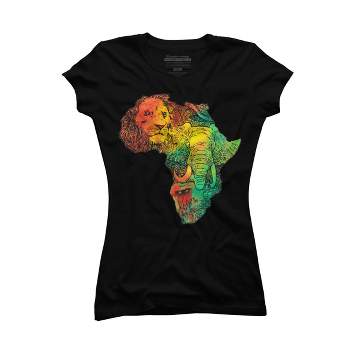Julo African Print Graphic Fist T-shirt Black Black Green Kente – D'IYANU