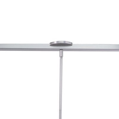 Sophisticated Brushed Nickel Linear Chandelier with Alabaster Glass Shades