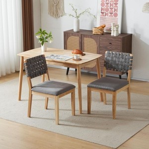 Karl Home Mid Century Modern Wooden Dining Chairs Set Of 2 - 1 of 4