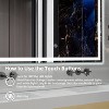 LED Bathroom Mirror with Lights, Anti-Fog & Dimmable, Front & Back Lighting, Memory Function, Waterproof Tempered Glass, Wall Mount Vanity Mirror - 4 of 4