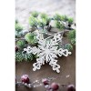 Dexmalle Set of 6 Iron Snowflake Hanger Decorative Hanging Ball Christmas Tree Ornaments - 3 of 4