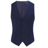 Mens 3 Piece Suits Casual One Button Blazer Midweight Coats Vest and Pant Suit - 2 of 4
