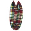 Wrapables Plaid Print Infinity Scarf and Beanie Hat Set, Red/Black and Charcoal Grey Set - image 3 of 4