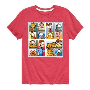 Boys' - Garfield - Friends Short Sleeve Graphic T-Shirt - 1 of 4