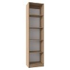 Kumasinova 5-Tier Freestanding Bookshelf Compact Design,Elegant Wooden Bookcase Display Storage Organizer for Living Room & Study,Natural - 2 of 4