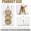 3-Tier Decorative Cotton Rope Hanging Basket, Wall-Mounted Woven Storage Organizer Bag - 2 of 4