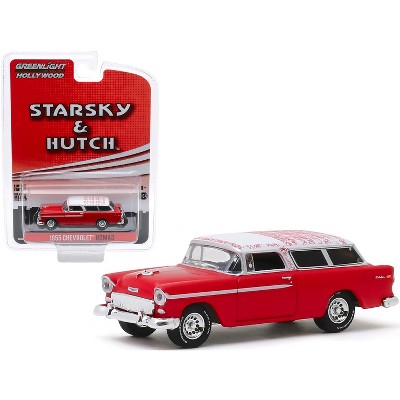 1955 Chevrolet Nomad Red with White Top "Starsky and Hutch" (1975-1979) TV Series 1/64 Diecast Model Car by Greenlight