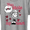 Women's - Peanuts - Patty Stole My Heart Short Sleeve Graphic T-Shirt - 2 of 4