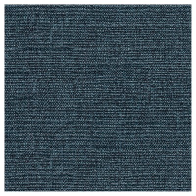 Indigo Round Tufted Storage Ottoman with Wood Legs