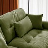 NicBex Couches for Living Room Oversized 2-Seater Sofa Couch Comfort Velvet Upholstered Sofa With Pillows and Bolstered Armrests for Bedroom - 2 of 4