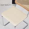COWLOWN Beige 2 Piece Mid - Century Rattan Dining Chairs, Cane Backrests, Soft Upholstered Cushions for Home Dining Spaces - 3 of 4