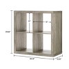 4/6 Cube Storage Organizer, display cabinet, Storage shelf, sideboard, Decorative Bookshelf - 2 of 4