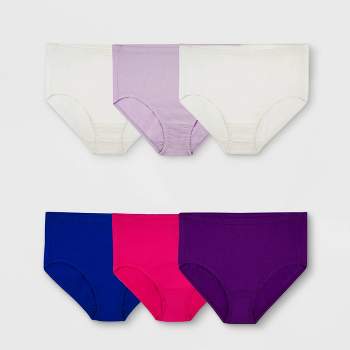 Fruit Of The Loom Women's 6pk Bikini Underwear - Dark Pink/pink