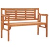 vidaXL Foldable Patio Bench 47.2 in. Solid Wood Eucalyptus - 2 of 4