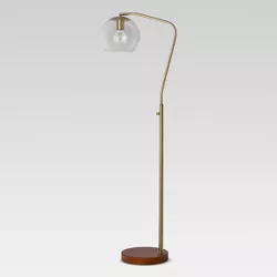 Madrot Glass Globe Floor Lamp Brass (Includes LED Light Bulb) - Project 62™