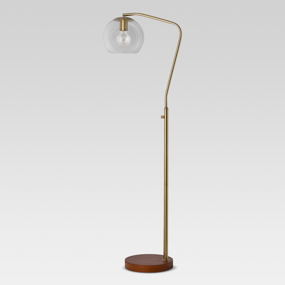 Madrot Glass Globe Floor Lamp Brass (Includes LED Light Bulb) - Project 62™