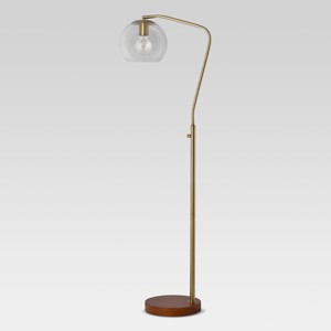 Madrot Glass Globe Floor Lamp Brass Lamp Only - Project 62