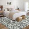 Vintage Floral Printed Washable Area Rugs Non Slip Non Shedding Low Pile Indoor Printed Carpets for Kitchen Bathroom Laundry Nursery Bedroom - 3 of 4