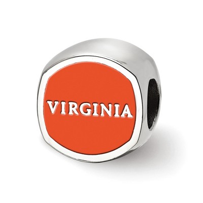 Black Bow Jewelry Sterling Silver Virginia Wahoos NCAA Bead Charm