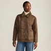 Lands' End Women's Reversible Shearling Fleece Button Front Coat - 4 of 4