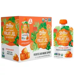Zellee Organic Orange Peach Fruit Jel -  42oz/12ct