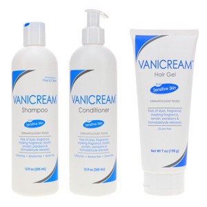 Vanicream Shampoo 12 oz, Conditioner 12 oz & Styling Gel 7 oz Combo Pack - 1 of 4