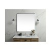 Elegant Lighting Soft corner metal square mirror 42x42 inch in Silver - 2 of 4